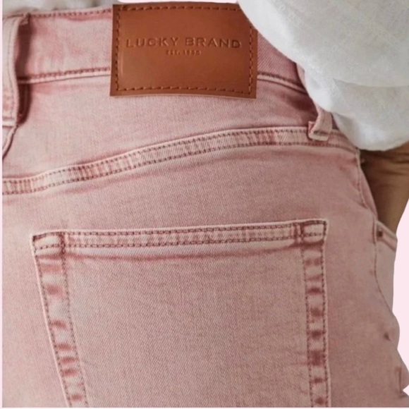 Lucky Brand 90’s Loose Fit Crop High Rise Jeans - Dusty Rose - New With Tags - Picture 5 of 9
